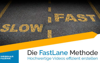 Die FastLane-Methode ermöglicht die Erstellung hochwertiger Schulungsvideos rasch und kostengünstig.